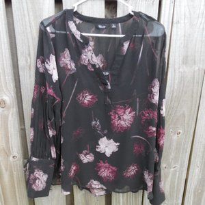 Sheer Vera Wang XL Blouse with Cami